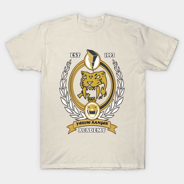 Yellow Ranger Academy T-Shirt by Vitalitee